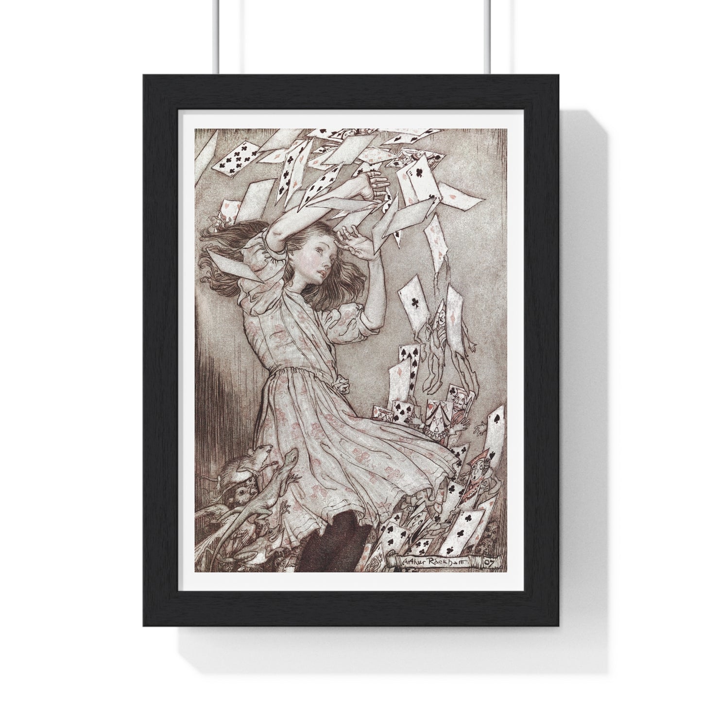 Alice's Adventures in Wonderland (1907) by Lewis Carroll, from the Original, Wooden Framed Print