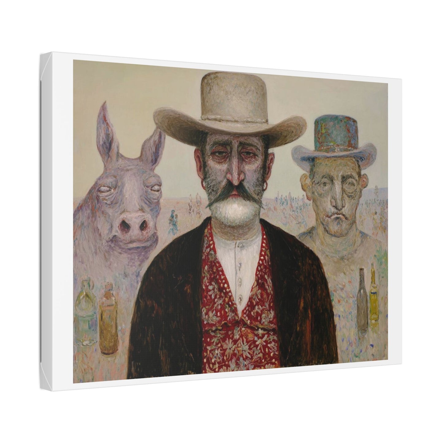 How the West Was Won IV 'Designed by AI' Canvas Art Print