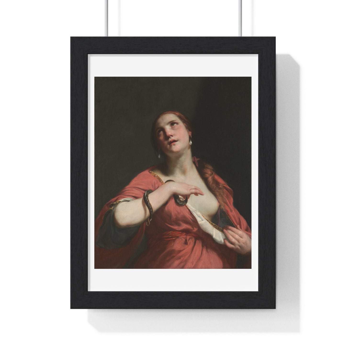 The Death of Cleopatra (circa 1645–55) by Guido Cagnacci, from the Original, Framed Art Print