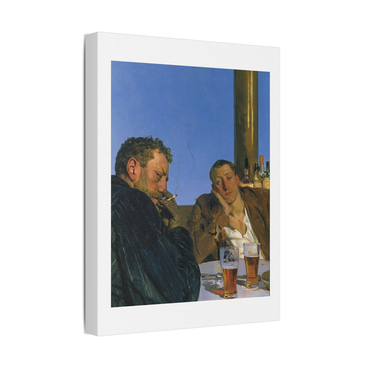 Café Art III, Print on Satin Canvas, Stretched