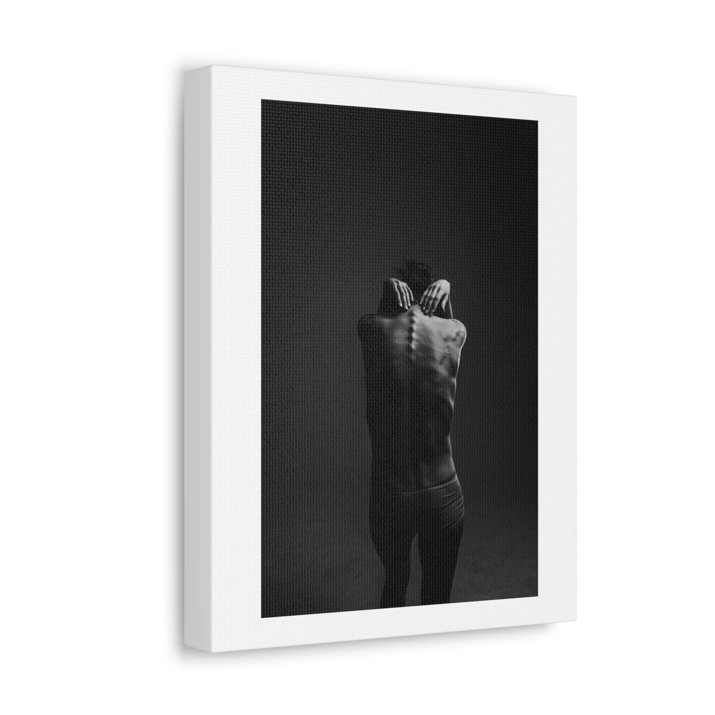 Woman Portrait, Black & White Photography from the Original, Art Print on Canvas