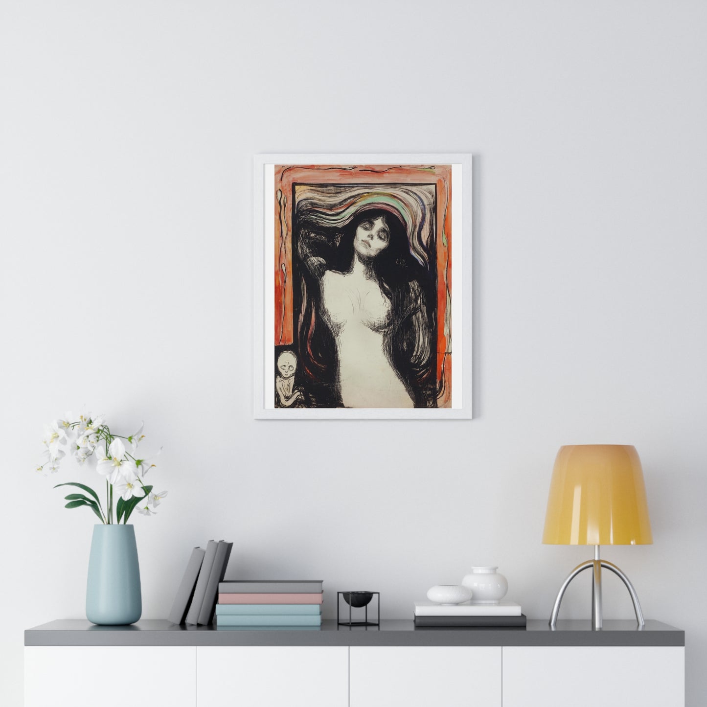 Madonna (1895) by Edvard Munch, from the Original, Framed Art Print