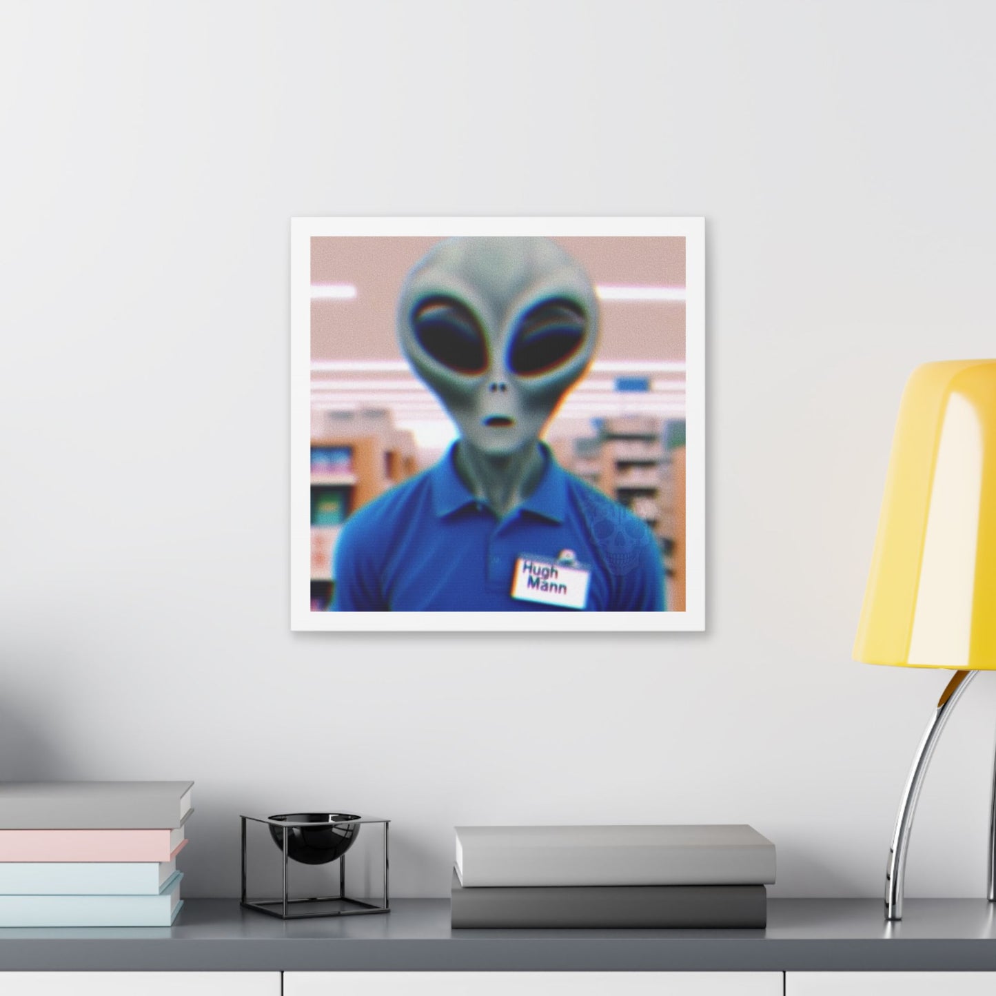 Hugh Mann, Photorealism 'Designed by AI' Canvas Art Print