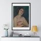 Model Holding Drapery (circa 1929) by Alice Pike Barney, from the Original, Framed Art Print