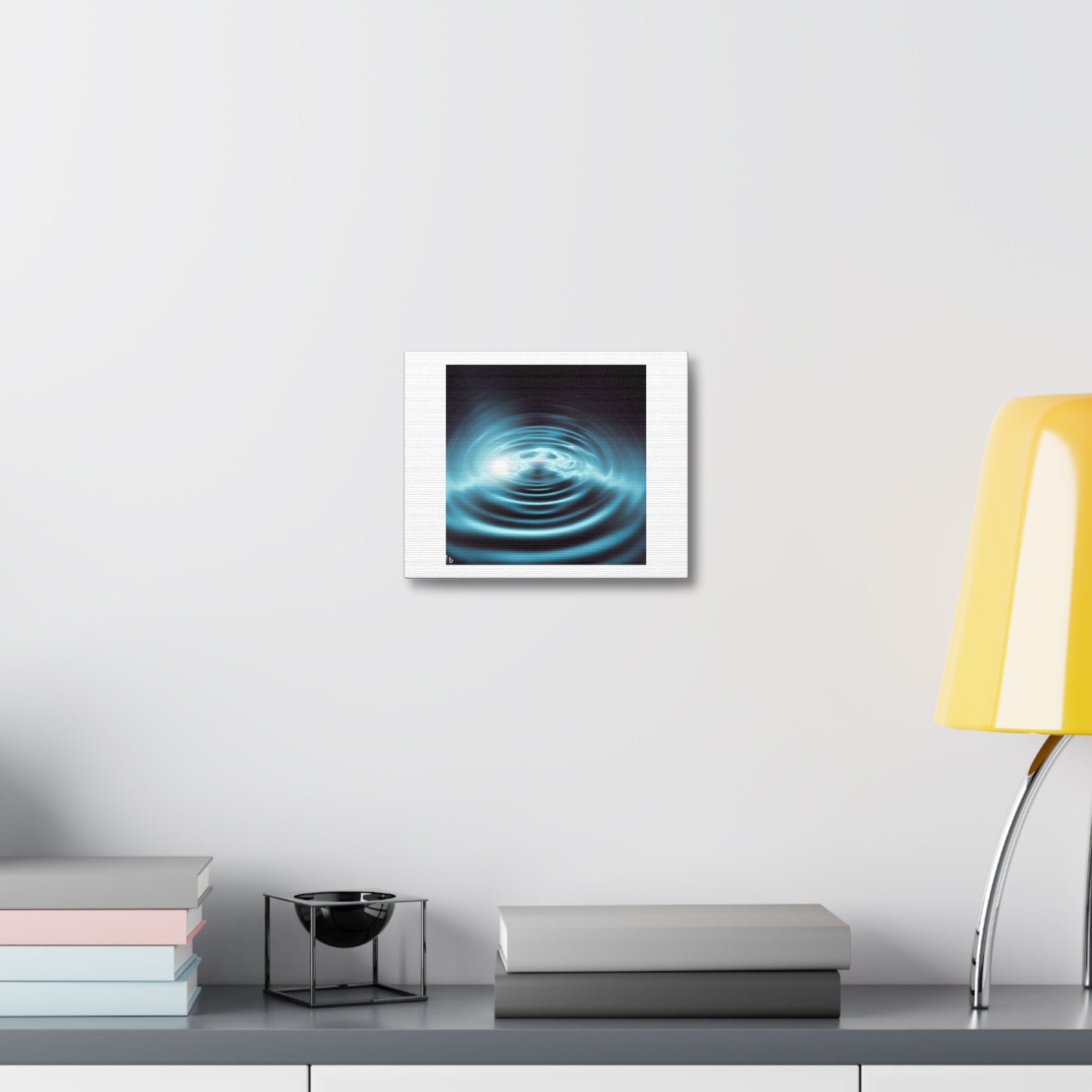 A Ripple In Space Time As It Disappears Into a Wormhole 'Designed by AI' Print on Satin Canvas