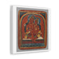 Initiation Card 'Tsakali' Avalokitesvara (circa 1420), Tibet, Art Print from the Original on Canvas