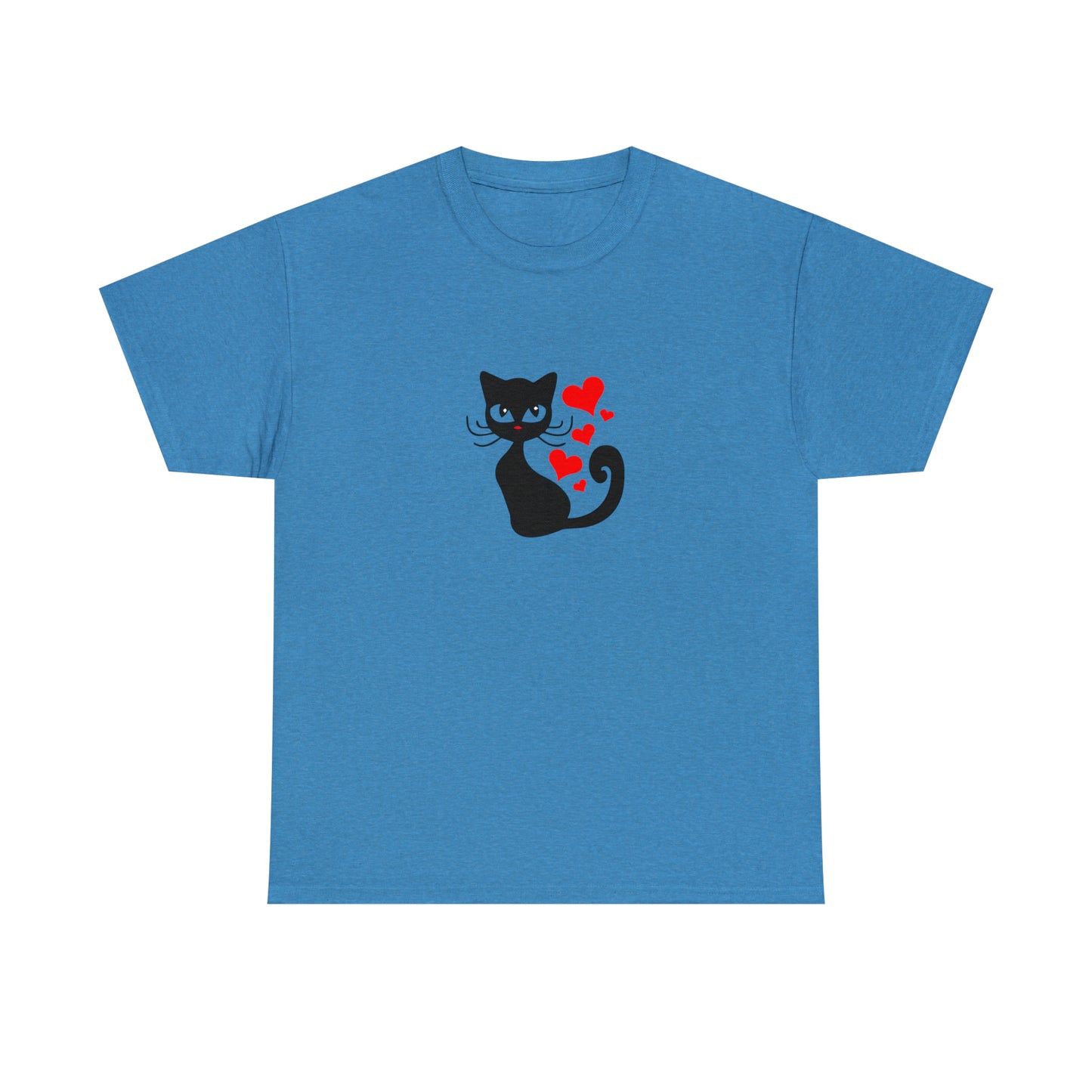 Love Cat Design Fashion T-Shirt