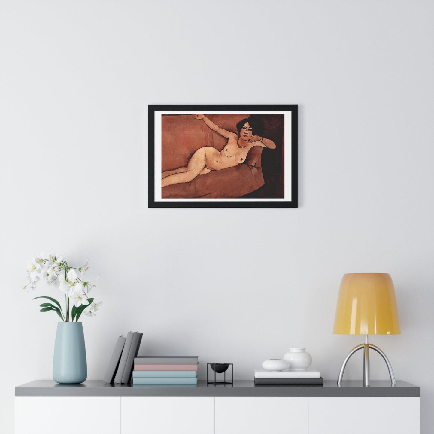 Amedeo Modigliani's Act on a Sofa 'Almaiisa' (1916) from the Original, Framed Print