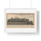 The West View of the Tower of London (1737) by Samuel and Nathaniel Buck, from the Original, Framed Art Print