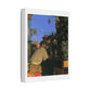 Café Art IV, Print on Satin Canvas, Stretched