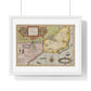 Historic Map of the American South: Virginia Item et Floridae (1606) by Gerardus Mercator and Jocodus Hondius, Framed Print