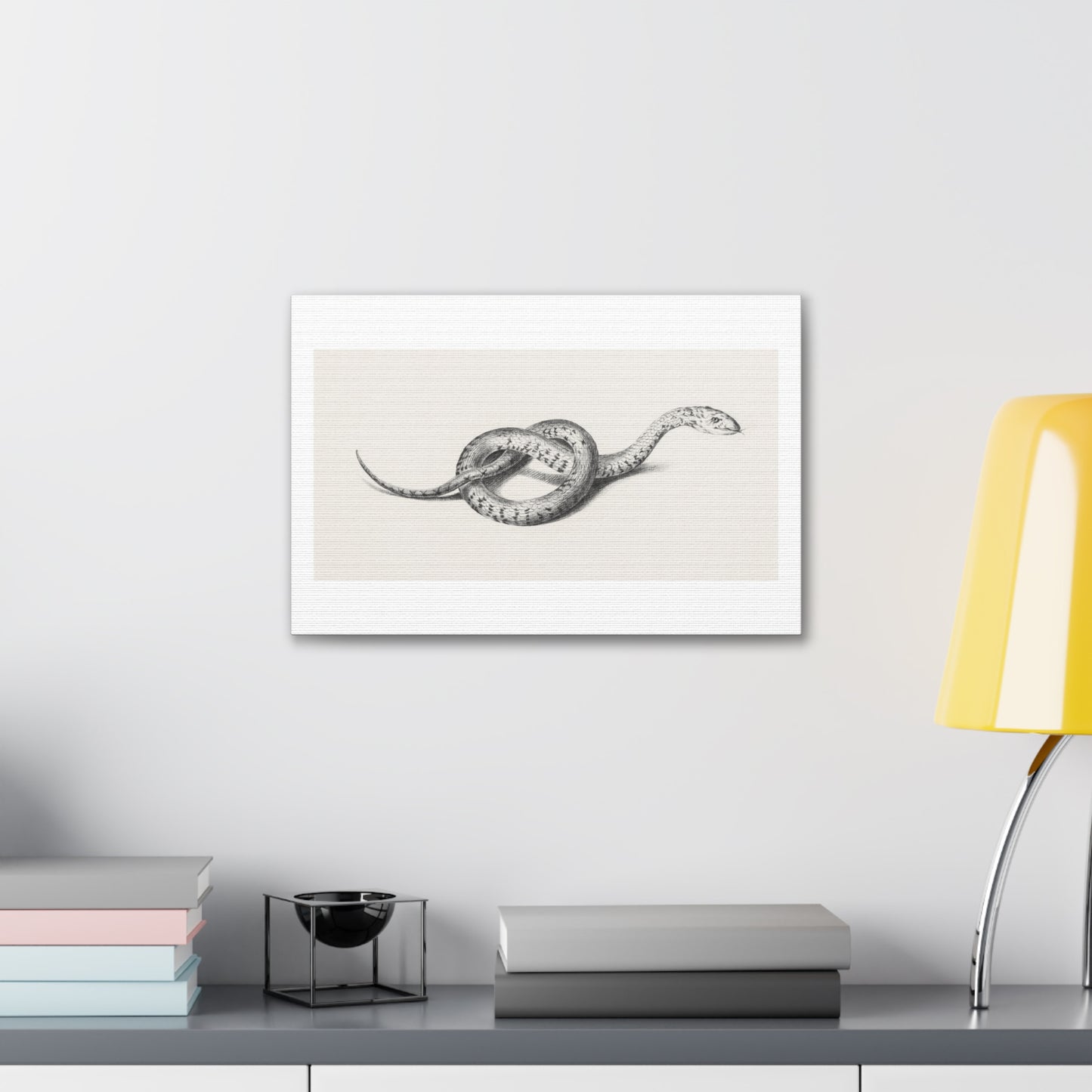 Snake Art 'Slang' (1775–1833) by Jean Bernard, Canvas Art Print from the Original