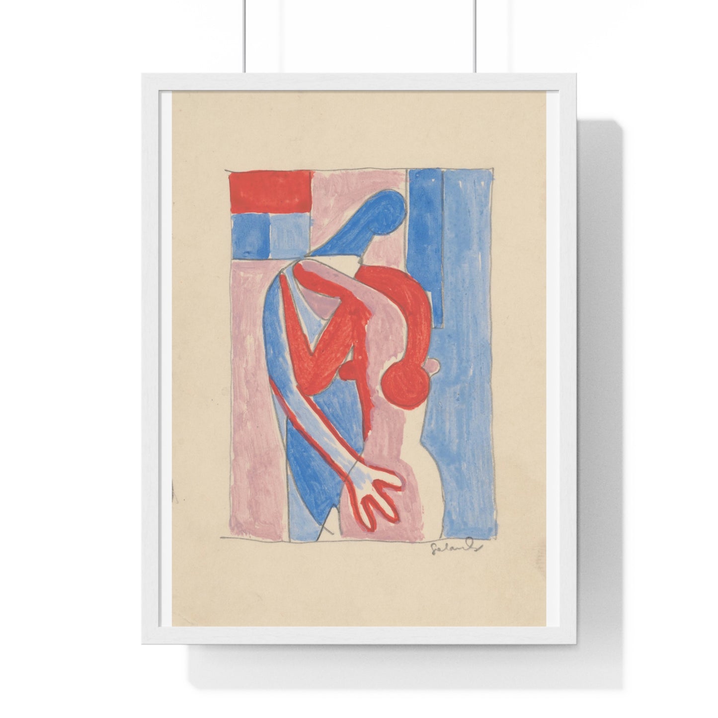 Embrace by Mikuláš Galanda, from the Original, Wooden Framed Print