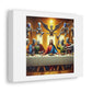 Jesus, Aliens, NPCs and Robots Depicted in the Last Supper III, Art Print 'Designed by AI' on Canvas