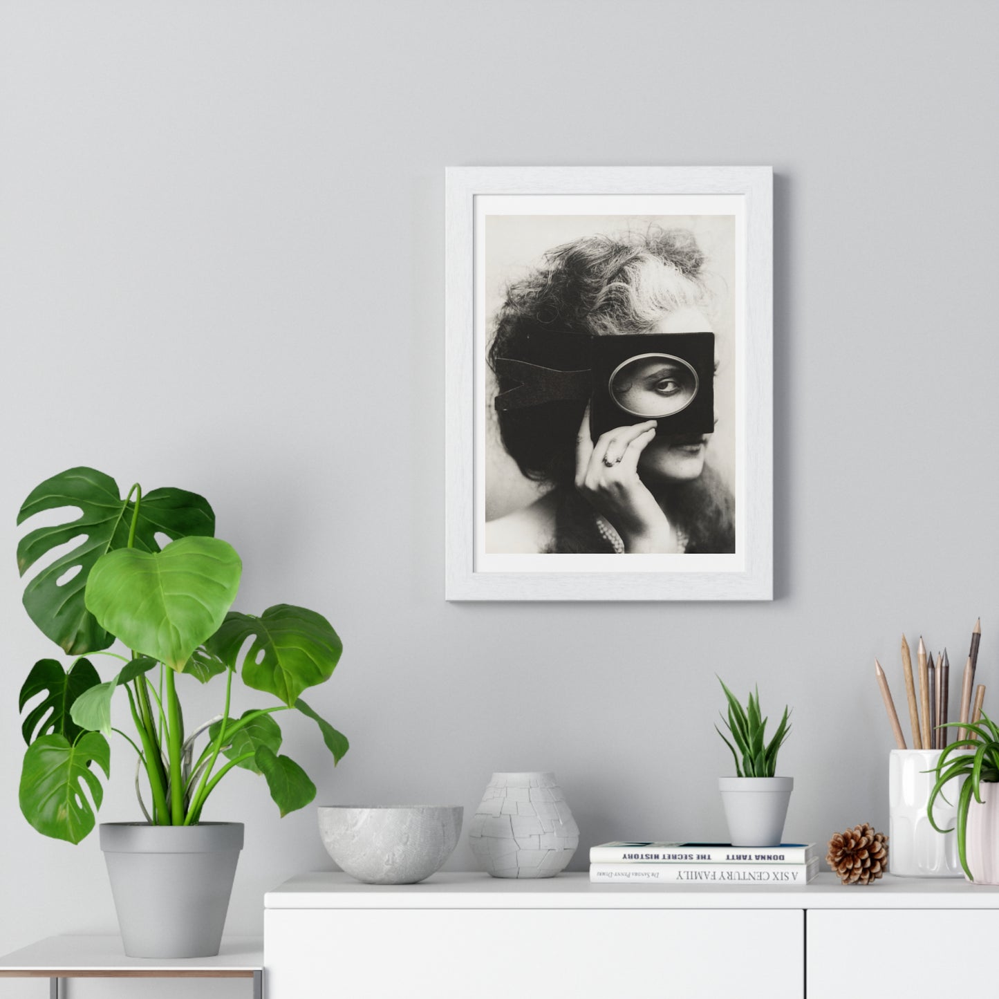 Vintage Photography, Scherzo di Follia (1861–67) by Pierre-Louis Pierson, from the Original, Framed Art Print