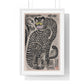 Talismanic Tiger (20th Century) Vintage Japanese Painting, from the Original, Framed Art Print