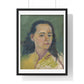 Portrait of a Woman (1920) by Arnold Peter Weisz Kubínčan, from the Original, Framed Art Print