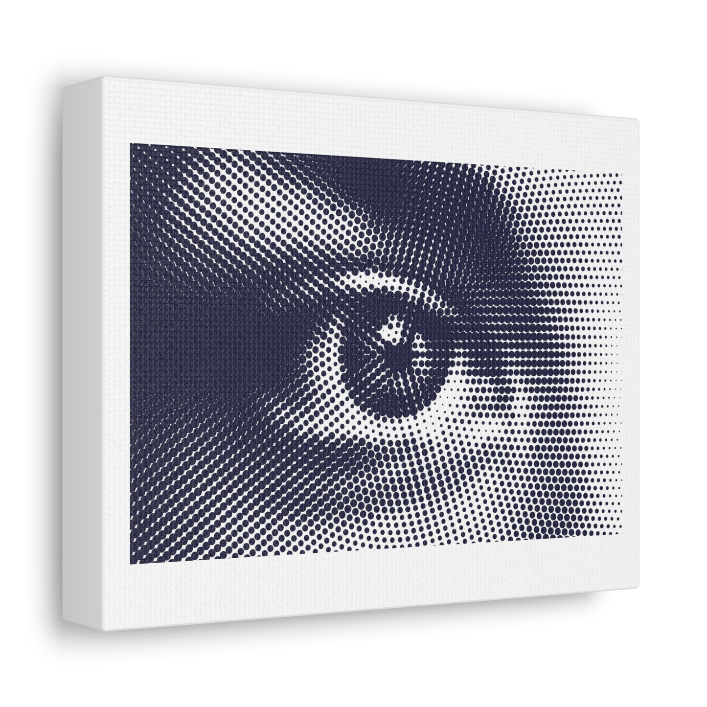 Human Eye Pixel Art Print on Satin Canvas