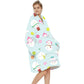 Extra-Large Printed Warm Layabout Blanket Hoodie