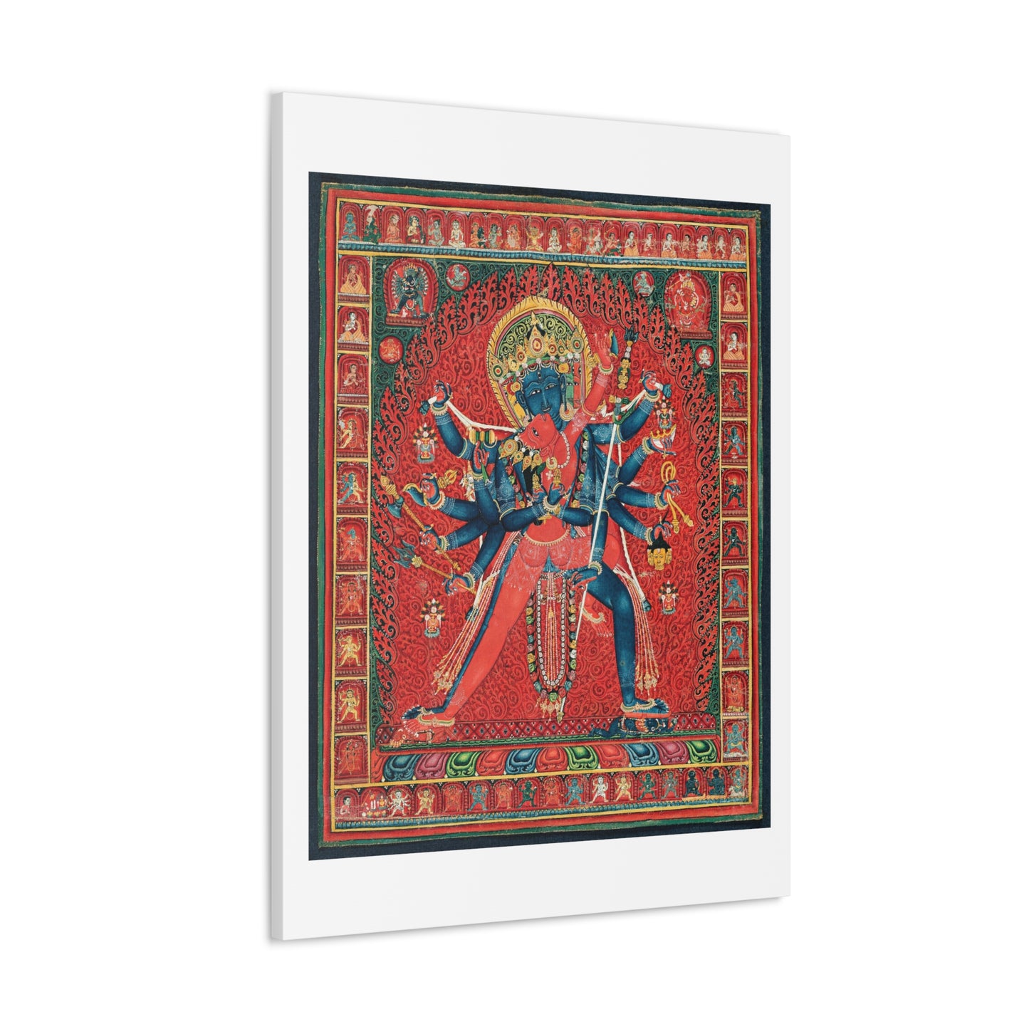 Chakrasamvara and Consort Vajravarahi (1450–1500) Canvas Art Print from the Original