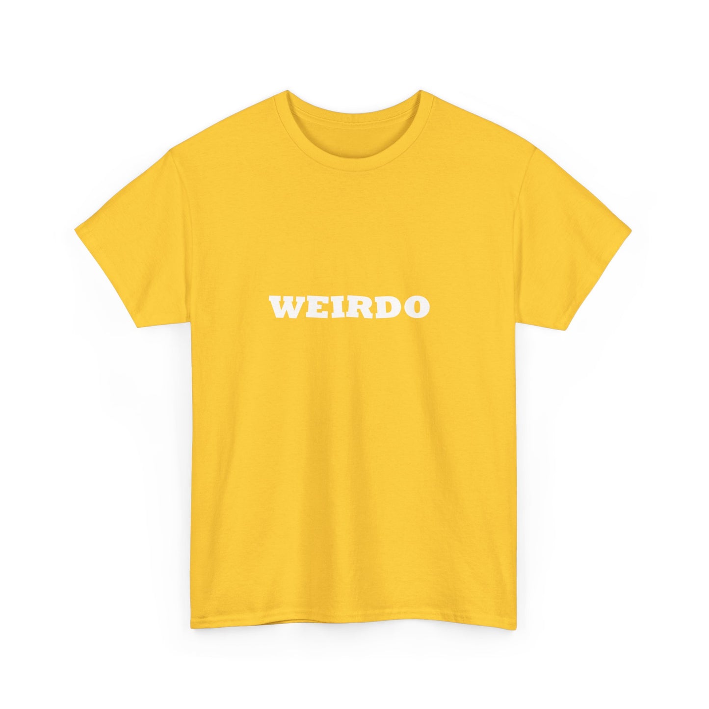 Weirdo Heavy Cotton T-Shirt Unisex Tailles Hommes Femmes. Drôle. T-shirt excentrique