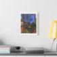Café Art V, Print on Satin Canvas, Stretched