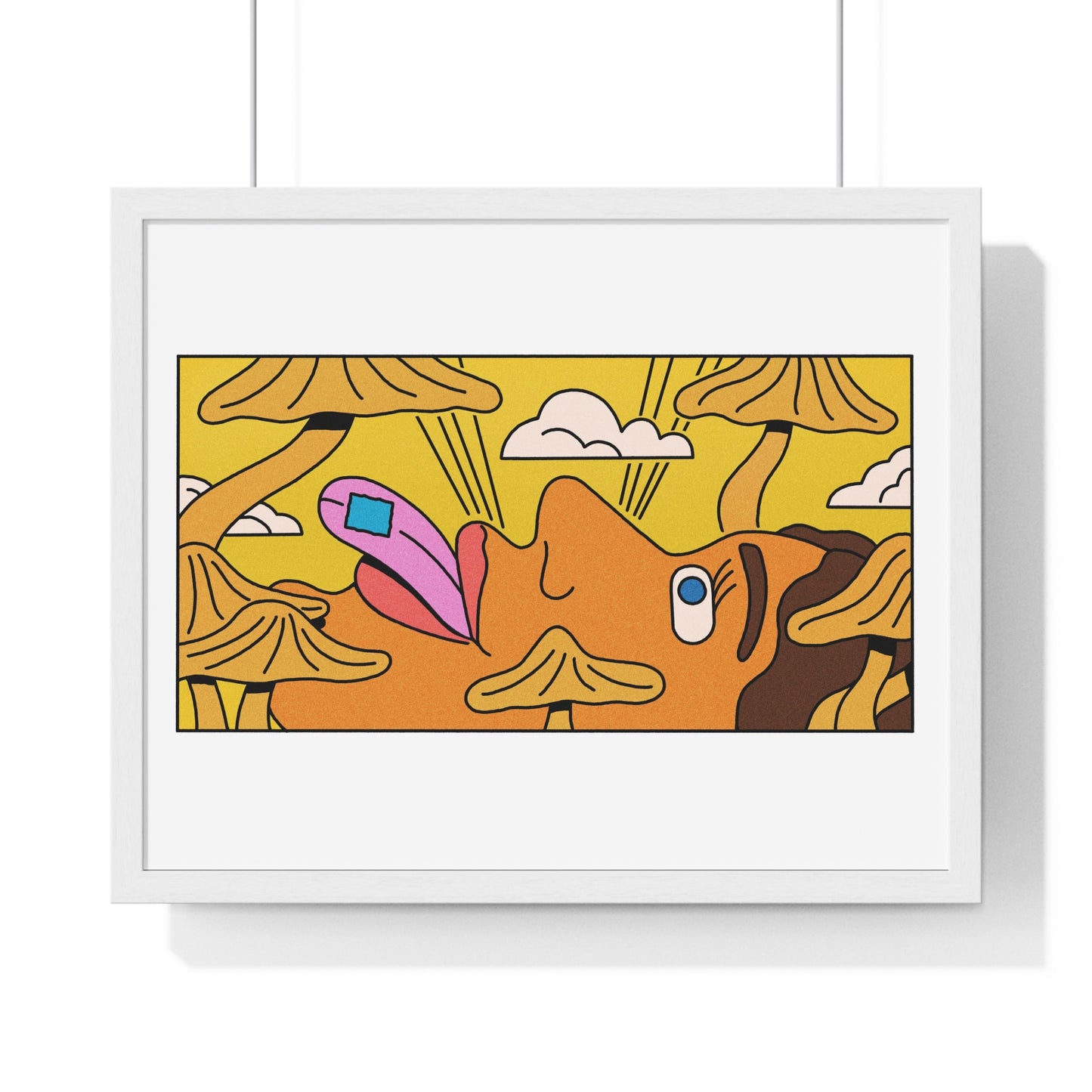 Psychedelic Cartoon Art, Framed Print