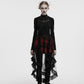 Punk Rave Morrigan Mesh Plaid High-Low Skirt