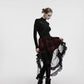 Punk Rave Morrigan Mesh Plaid High-Low Skirt