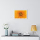 Vibrant Yellow Flower Relaxing Large Wall Art, Framed Print