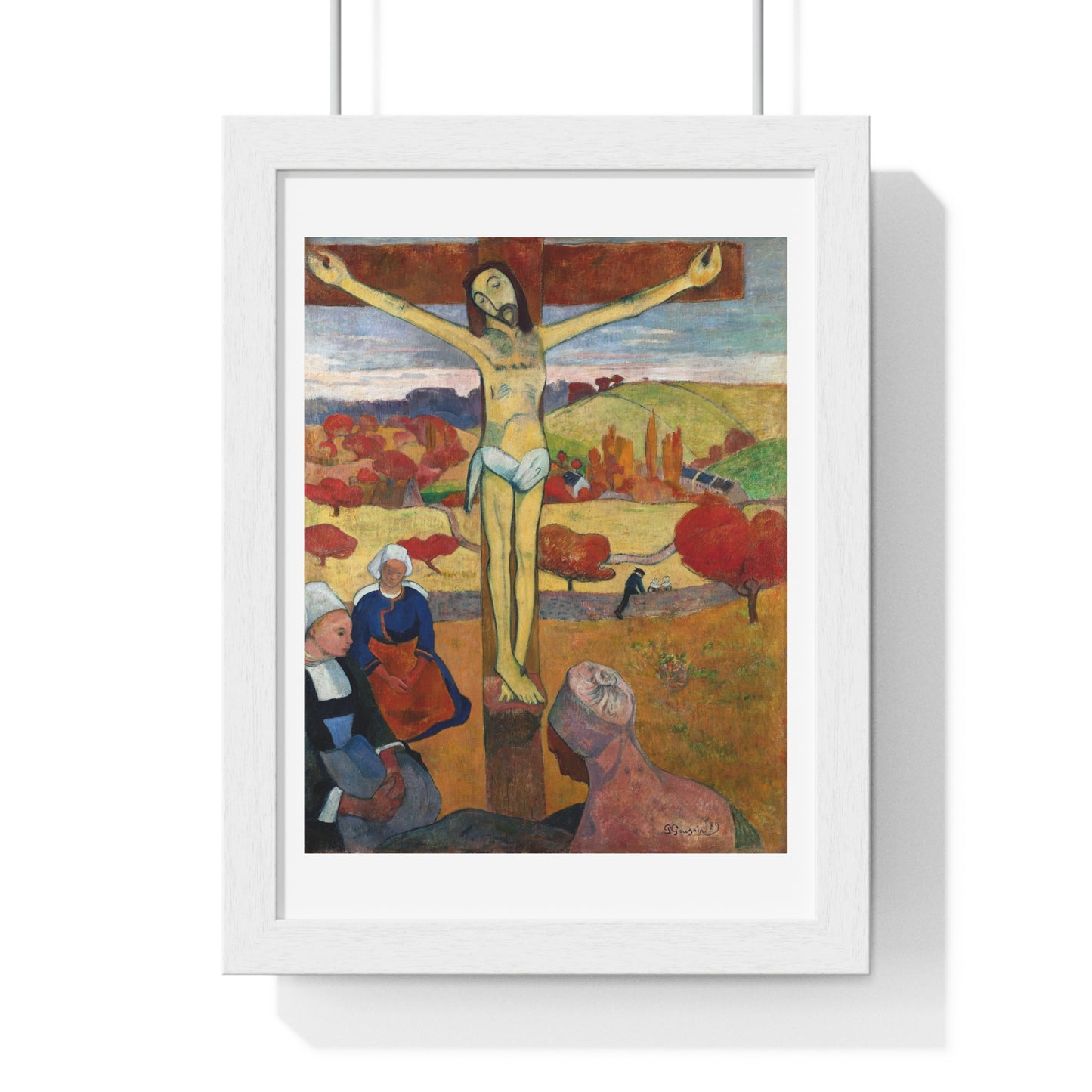 The Yellow Christ 'Le Christ Jaune' (1886) by Paul Gauguin, from the Original, Framed Art Print