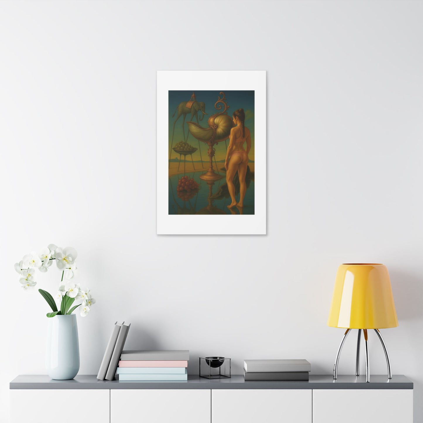 Waterfront Reality Distortion 'Designed by AI' Canvas Art Print