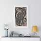 Talismanic Tiger (20th Century) Vintage Japanese Painting, from the Original, Framed Art Print