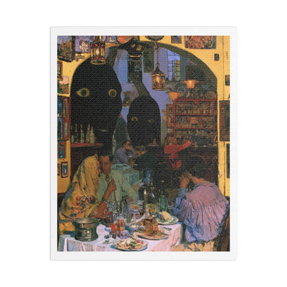 The Walls Have Eyes, Art Print on Satin Canvas, Stretched