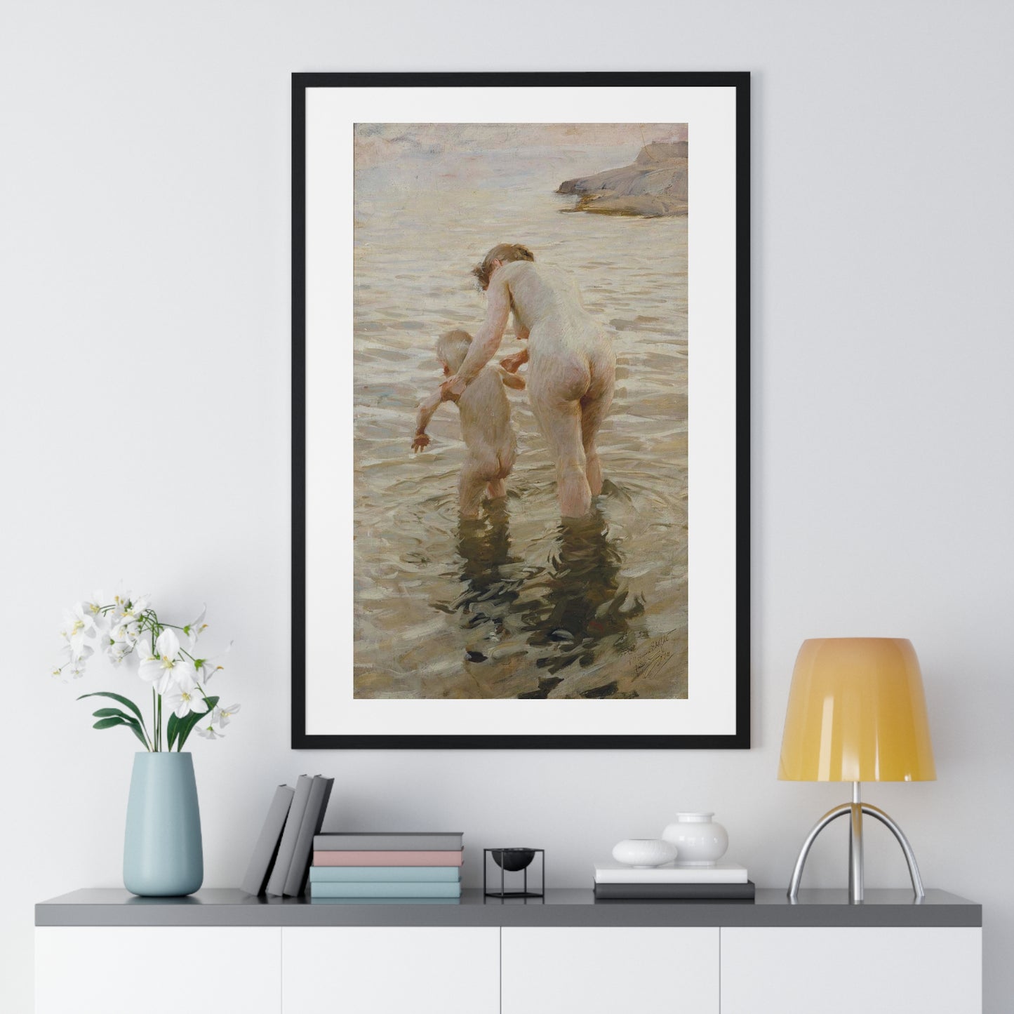 The First Time (1888) by Anders Zorn, from the Original, Framed Art Print