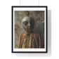 Head Replacement III, Abstract Art 'Designed by AI', Framed Art Print
