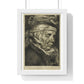 Head of an Old Woman (So-Called Portrait of Visscher's Mother) by Cornelis Visscher, from the Original, Framed Print