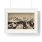 Vintage Photography, View of the Alps (1860–1861) by Bisson Frères, from the Original, Framed Print