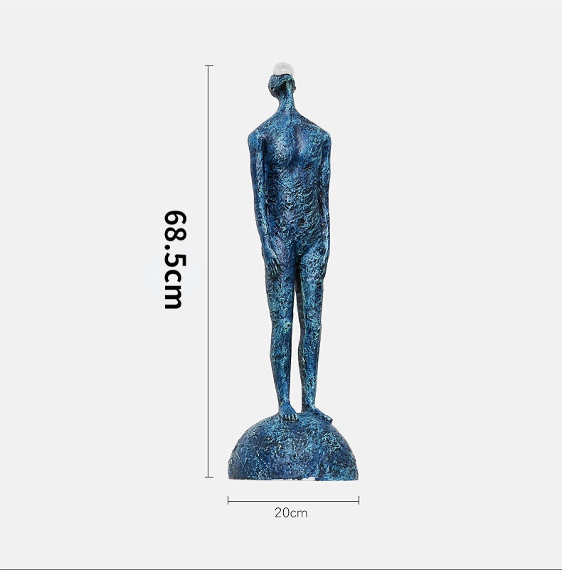 'Look Up' Minimalist Human Sculpture, Decorative Ornament