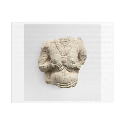 Sensual Female Sculpture 'Persian Figurine' (1500–1100 BC) from the Original, Art Print on Canvas
