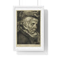 Head of an Old Woman (So-Called Portrait of Visscher's Mother) by Cornelis Visscher, from the Original, Framed Print