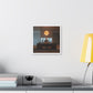 Boss Never Leaves the Building Without His Own Sun 'Designed by AI' Canvas Art Print