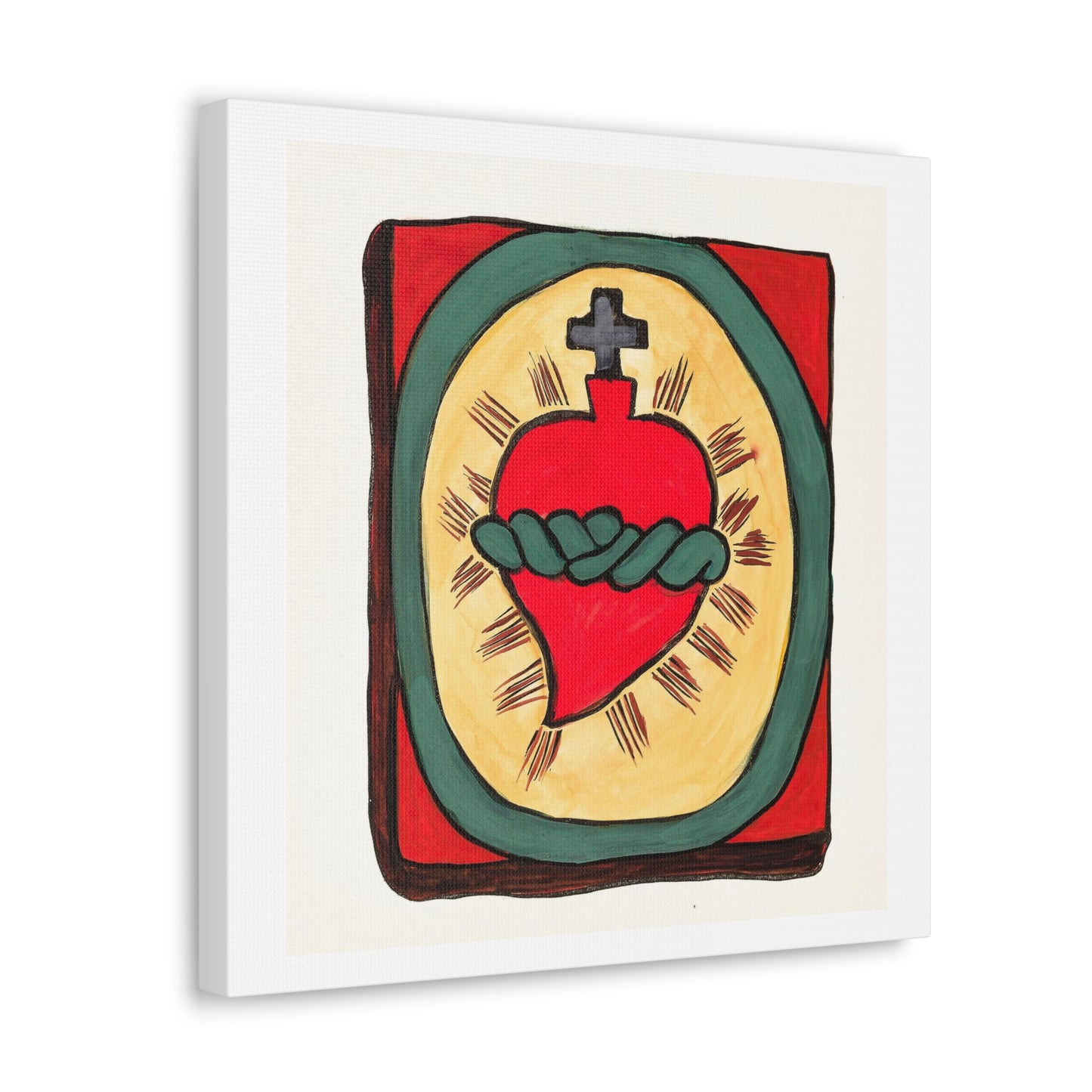 Sacred Heart 'Plate 50' from Spanish Colonial Designs of New Mexico (1935–1942), Art Print from the Original on Canvas