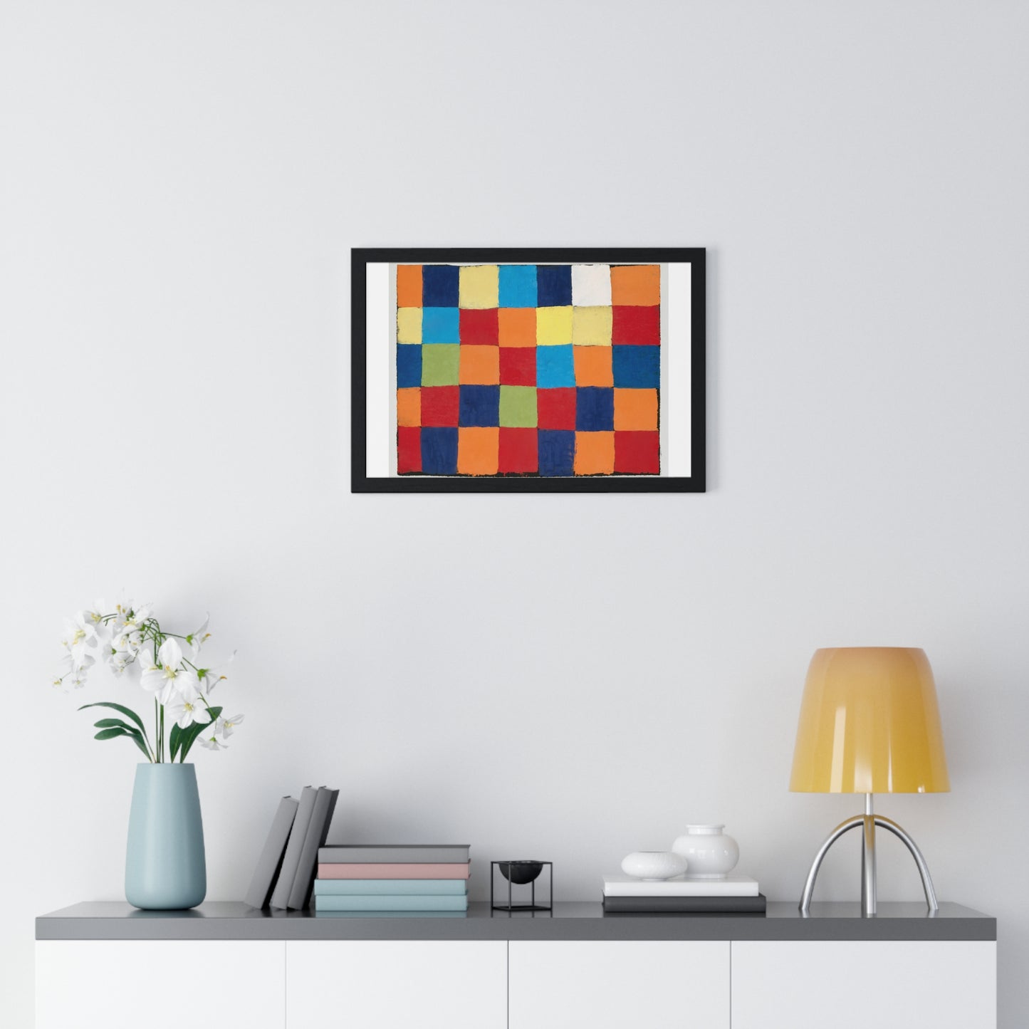 Qu 1 Color Chart (1930) by Paul Klee, from the Original, Framed Art Print