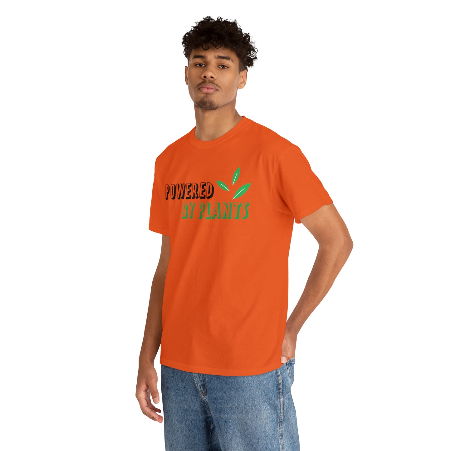 Powered By Plants Vegan T-Shirt Inspirational Unisex