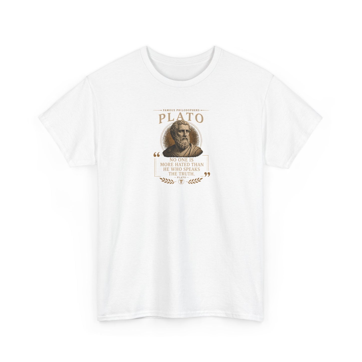 Plato on Truth and the Absolute Realities of Life, Philosophy Tribute T-Shirt