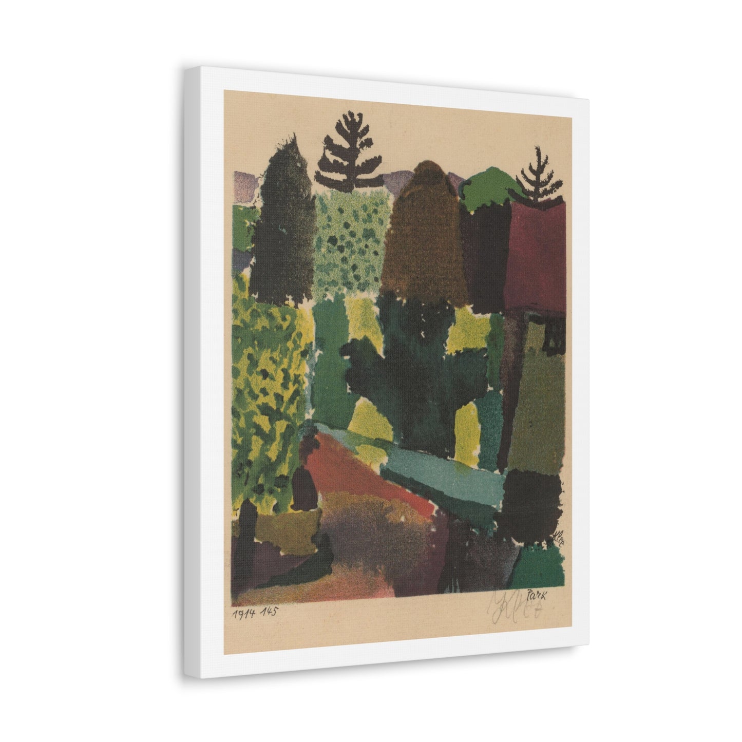 Park (1920) by Paul Klee, Canvas Art Print from the Original