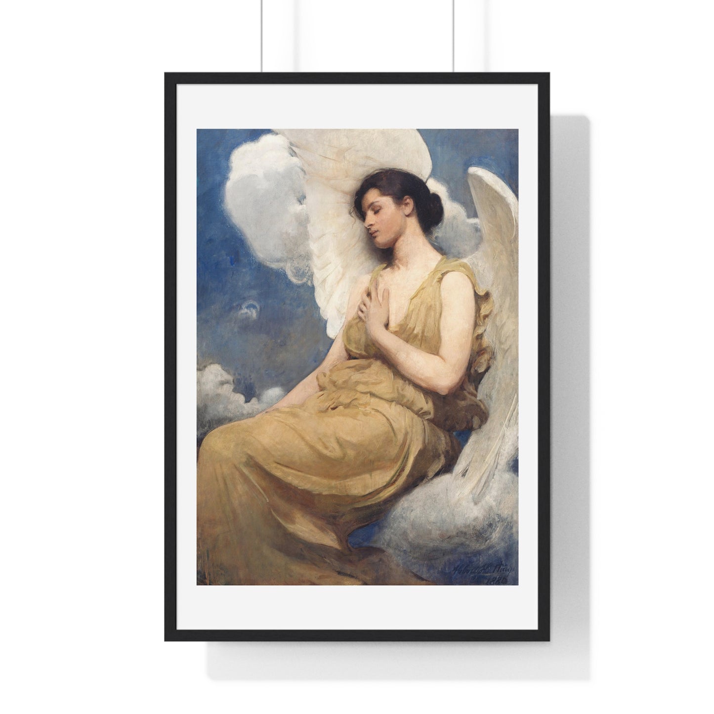 Winged Figure (1889) by Abbott Handerson Thayer, from the Original, Framed Art Print