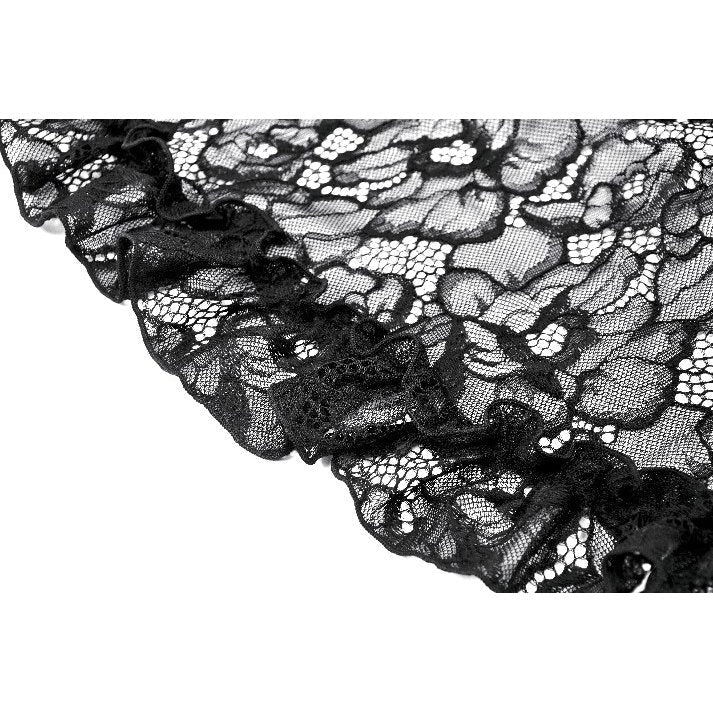 Dark in Love Zuri Vintage Lace Cape with Flowing Sleeves