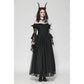 Dark in Love Millicent Black Tulle Feather Fantasy dress